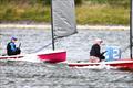 Caroline Hollier keeping Jason Gallagher honest at the gybe mark - Lightning 368 Sanders Sails Travellers Series at Shotwick &copy; Adrian Hollier