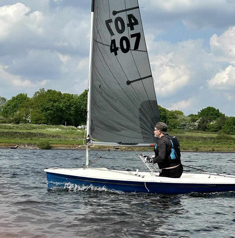 Bryan Westley during the Bartley Lightning 368 Open photo copyright Elanwy Hopkins taken at Bartley Sailing Club and featuring the Lightning 368 class