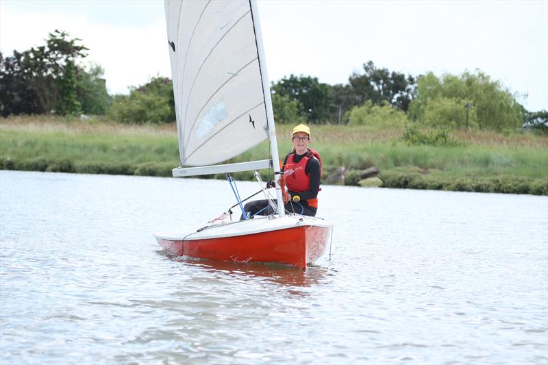 Alison Hopkins during the Training Day ahead of the Lightning Southern Championship photo copyright Adrian Hollier taken at Up River Yacht Club and featuring the Lightning 368 class