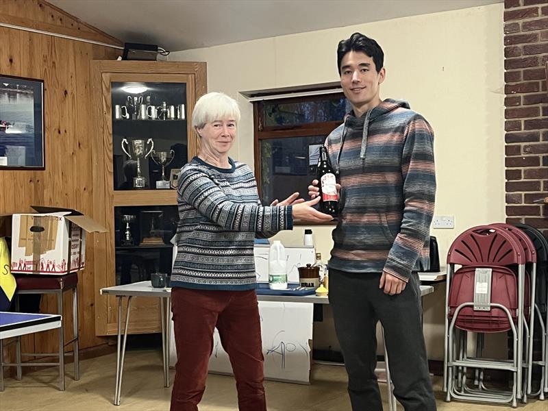 Robbie Claridge - 2nd Travellers Trophy Series - Lightning 368 Rum & Mince Pie Open at West Oxfordshire Sailing Club photo copyright John Butler taken at West Oxfordshire Sailing Club and featuring the Lightning 368 class