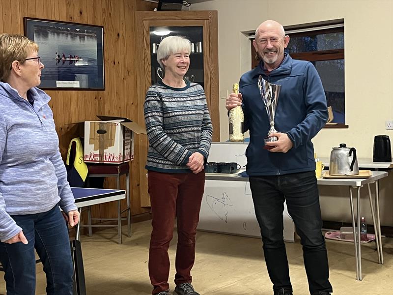 Jason Gallagher - Silver Fleet Travellers Trophy Winner - Lightning 368 Rum & Mince Pie Open at West Oxfordshire Sailing Club photo copyright John Butler taken at West Oxfordshire Sailing Club and featuring the Lightning 368 class