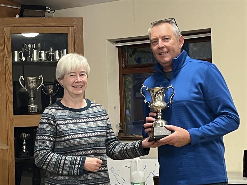 Paul Beven - Giles Mk1 Travellers Trophy Winner - Lightning 368 Rum & Mince Pie Open at West Oxfordshire Sailing Club photo copyright John Butler taken at West Oxfordshire Sailing Club and featuring the Lightning 368 class