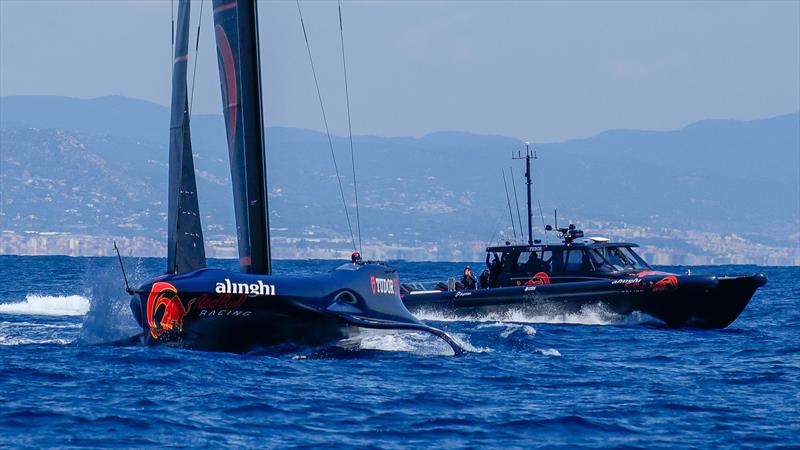 Lloyd Stevenson Boatbuilders built Catalyst chase boats for INEOS Britannia and Alinghi Red Bull Racing - Barcelona - April 24, 2024 photo copyright Ugo Fonolla / America's Cup taken at Société Nautique de Genève and featuring the  class