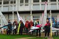 All competitors and their boats in front of the Littleton clubhouse - Marblehead GAMES 7 at Littleton with Guildford MYC &copy; Roger Stollery
