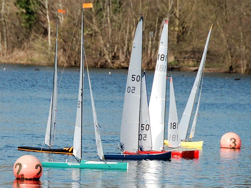 GAMES 2 Marblehead Open at Three Rivers - A keen start with the top 3 boats nearest photo copyright John Male taken at Three Rivers Radio Yachting Club and featuring the Marblehead class