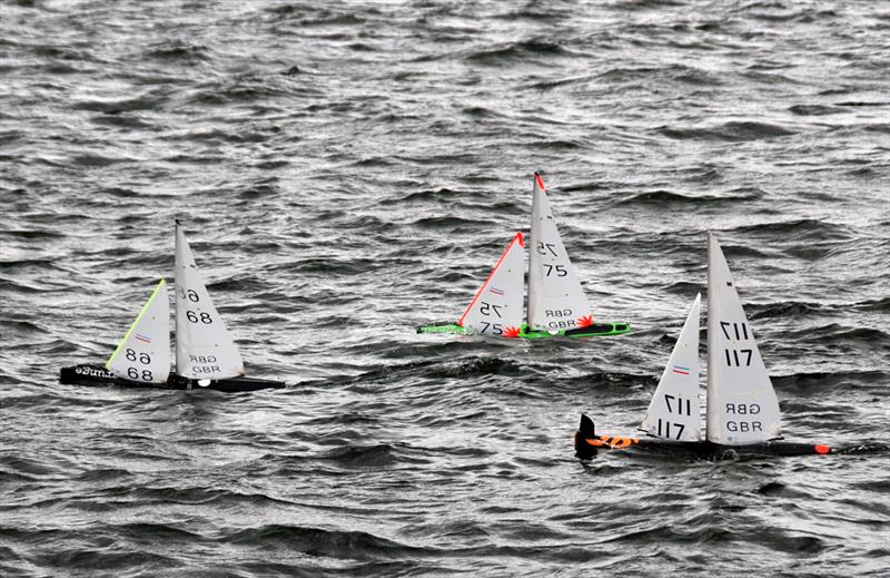 Austin Guerrier (68) leading the fleet and being chased by Tony & Roger during MYA Marblehead Ranking 3 & 4 at Datchet Water  - photo © Keith Parrott