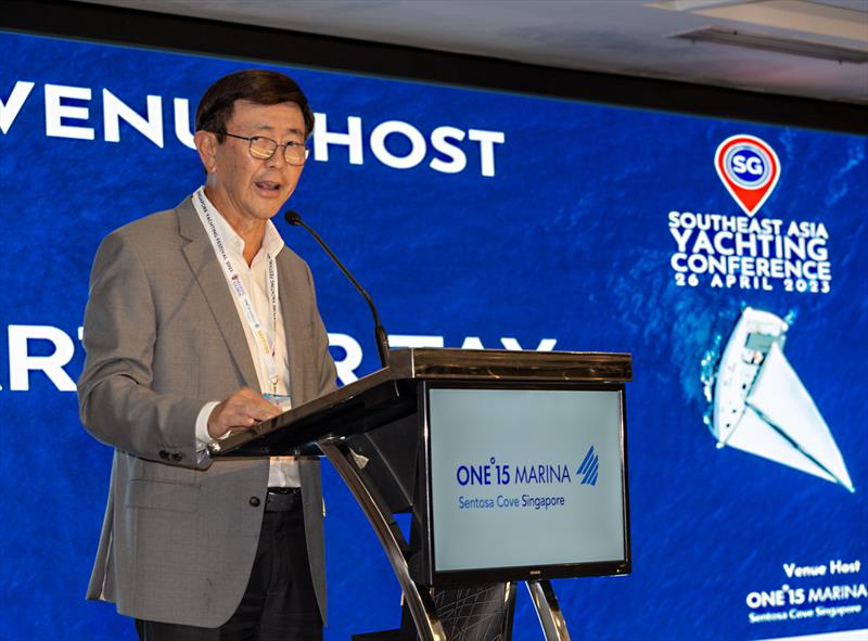 Arthur Tay, Chairman ONE15 Marina Club. SEA YACHTING CONFERENCE 2023 photo copyright Guy Nowell taken at ONE15 Marina Club and featuring the  class