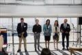 (from L to R) Roger Bennett, Immediate Past Commodore of the RGYC - Scott McLeod, Principal at Newcomb Secondary College - Christine Couzens MP, Member for Geelong - Alison Marchant MP, Member for Bellarine - Mayor Strech Kontelj, City of Greater Geelong © Royal Geelong Yacht Club