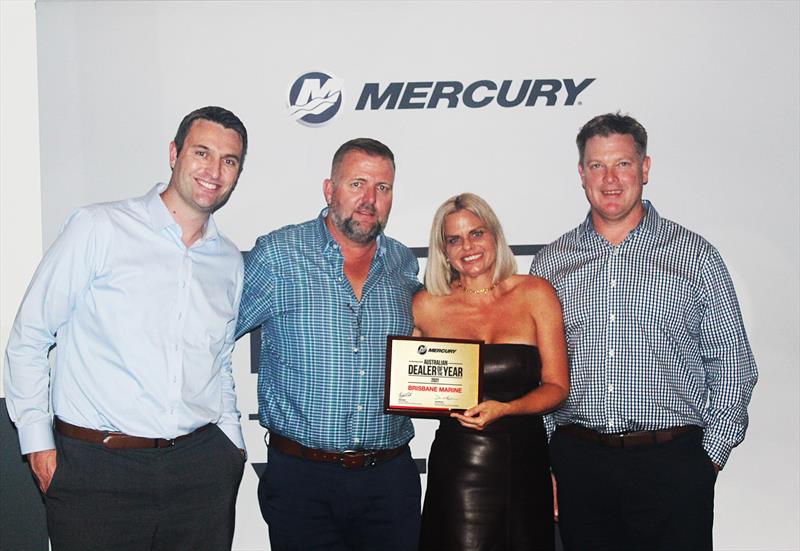 (Left-right) Mercury Australia, NZ and Pacific Islands General Manager Brad Zoelle, Troy and Courtney Wood Brisbane Marine and David Meehan Mercury's Director of Sales. - photo © Mercury Marine