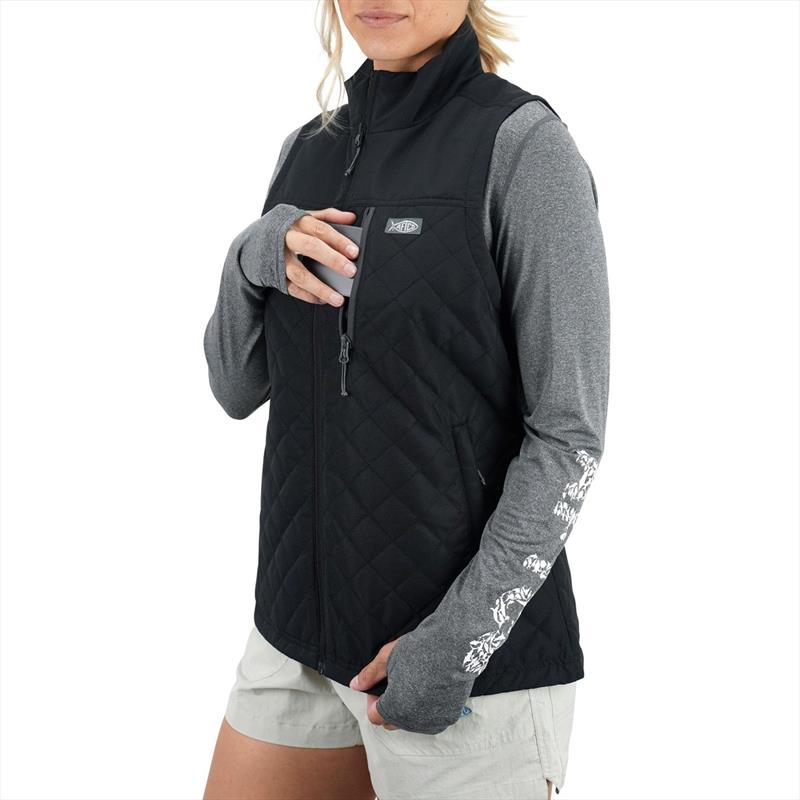 Women's Crosswind Puff Vest photo copyright AFTCO taken at  and featuring the Marine Industry class
