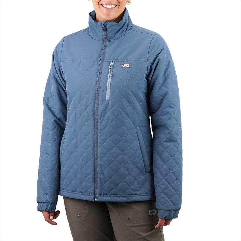 Women's Crosswind Puff Jacket photo copyright AFTCO taken at  and featuring the Marine Industry class