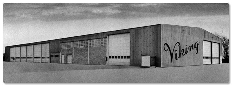 The original Viking building in New Gretna, New Jersey photo copyright Viking Yachts taken at  and featuring the Marine Industry class
