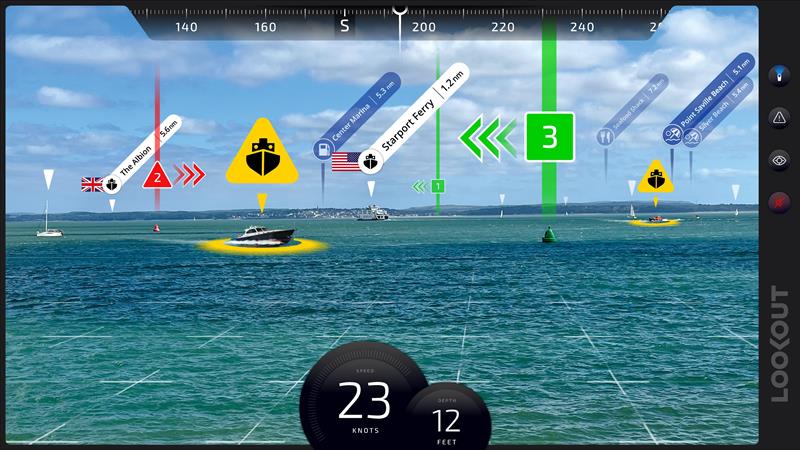 LOOKOUT adds powerful functionality to its revolutionary Augmented Marine Navigation System - photo © LOOKOUT