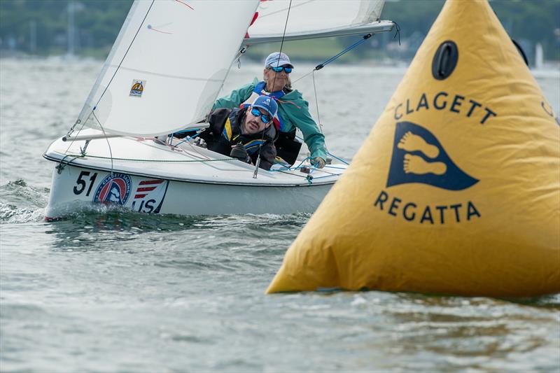 Martin 16 sailors Gary Pierce and Jeff Long - C. Thomas Clagett Memorial Clinic and Regatta photo copyright Clagett Sailing / Andes Visual taken at  and featuring the Martin 16 class