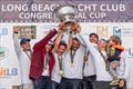 © Ian Roman / WMRT Switzerland's Eric Monnin, Capvis Swiss Match Racing, celebrate their win with crew Ute Monnin Wagner, Mathieu Renault, Jean-Claude Monnin, Simon Brügger, Julien Falxa, Maxime Mesnil win the 60th Congressional Cup © Ian Roman / WMRT