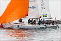 2025 GKSS Match Cup Sweden and Nordea Women's Trophy Day 3: Sweden's Anna Östling and France's Pauline Courtois go head-to-head in the final race of the day © Wilhelm Eriksson