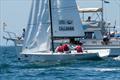 Skipper Justin Callahan with crew Oliver Lloyd and Harrison Strom - 58th Governor's Cup International Youth Match Racing Championship Day 3 © Tom Walker