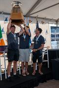 Winner: Skipper Cole Tapper (AUS) with crew Jack Frewin and Hamish Vass - 58th Governor's Cup International Youth Match Racing Championship © Tom Walker