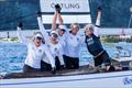 2025 Bermuda Gold Cup - A victorious Wings Sailing Team (l-r) Anna White, Anna Ostling,  Linnea Wennergern, Elisabeth Nilsson and  Annika Carlunger © Ian Roman / WMRT