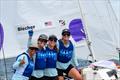 Team BAAM (l-r) Allie Blecher, Beka Schiff, Ali Blumenthal Stokes, Katja Sertl at the Santa Maria Cup, Stage 2 of the 2026 Women's World Match Racing Tour &copy; Ted Morgan