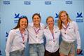 3rd Place Team Out of the Box/NED (l-r) Nerine Usman, Floortje Hoogstede, Julia Aartsen, Iris van Gerrevink at the Santa Maria Cup, Stage 2 of the 2026 Women's World Match Racing Tour &copy; Ted Morgan