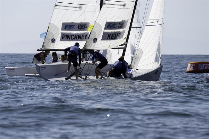 Morgan Pinckney (USA) and Daniel Kemp (AUS) at dial up start - 57th Governor's Cup photo copyright Tom Walker taken at Balboa Yacht Club and featuring the Match Racing class