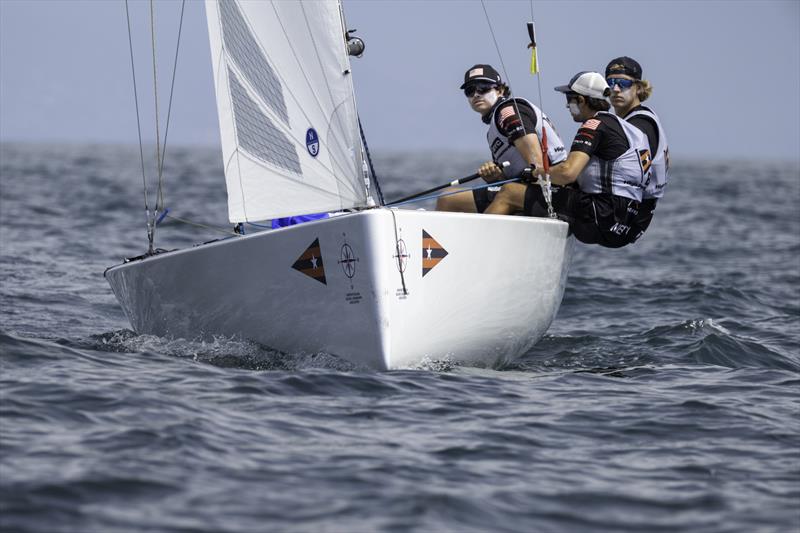 Jeffrey Petersen (USA) with crew Daniel Pegg, Enzo Menditto - 57th Governor's Cup photo copyright Tom Walker taken at Balboa Yacht Club and featuring the Match Racing class