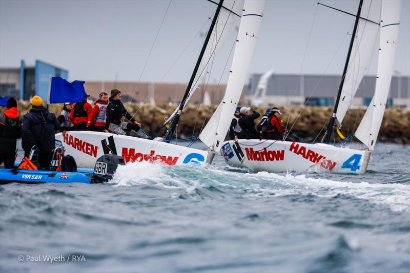 RYA Marlow Ropes Women's Match Racing Championship 2023 photo copyright Paul Wyeth / www.pwpictures.com taken at Weymouth & Portland Sailing Academy and featuring the Match Racing class