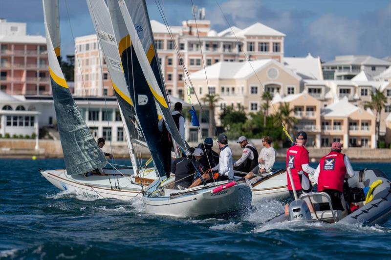 Kelsey Durham (BER) v Eric Monnin (SUI) - photo © Ian Roman / WMRT