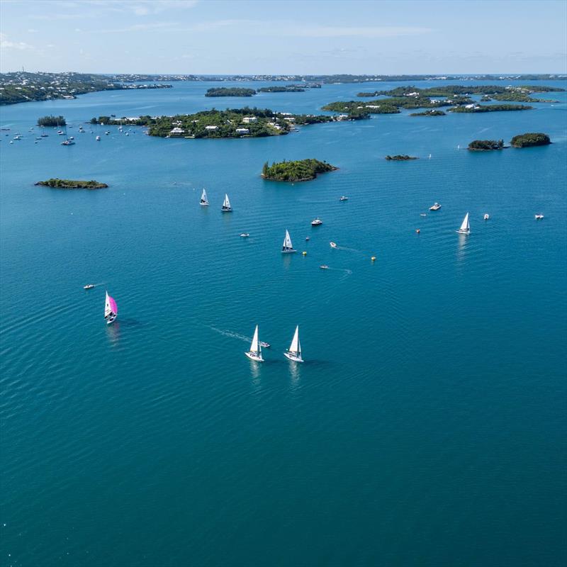 Light conditions during the semi-final matches in Hamilton Harbour during the Bermuda Gold Cup - photo © Ian Roman / WMRT