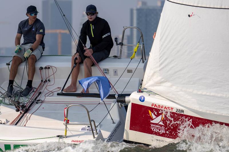 Nick Egnot-Johnson (NZL) KNOTS Racing with crew: Jack Frewin, Zak Merton, and Chris Main - photo © Ian Roman / WMRT