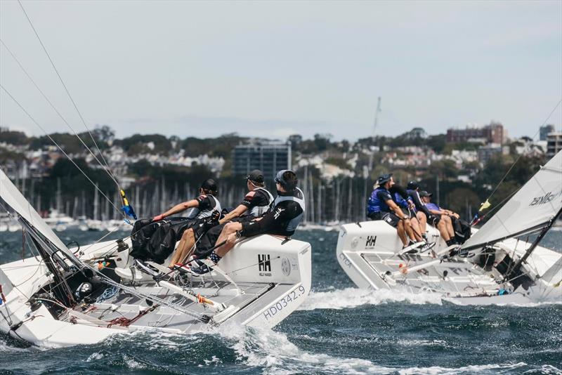 Jeffrey Petersen (USA) on the left and Cole Tapper (AUS) on the right - 2025 Helly Hansen International - photo © CYCA | Darcie Collington