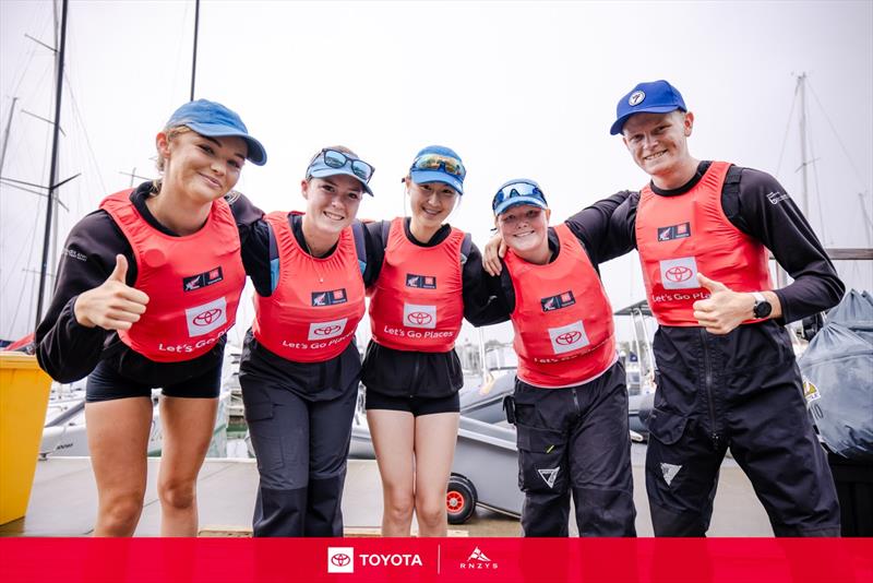 Hauraki Racing (Helm: Leo Jeffery, Main: Keiley Thompson, Trim: Georgia Howlett, Bow: Karol Zhang, Float: Bradley Perry) - photo © Suellen Hurling / Live Sail Die