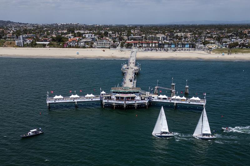 Belmont Veterans Pier, Long Beach photo copyright Ian Roman / WMRT taken at Long Beach Yacht Club and featuring the Match Racing class