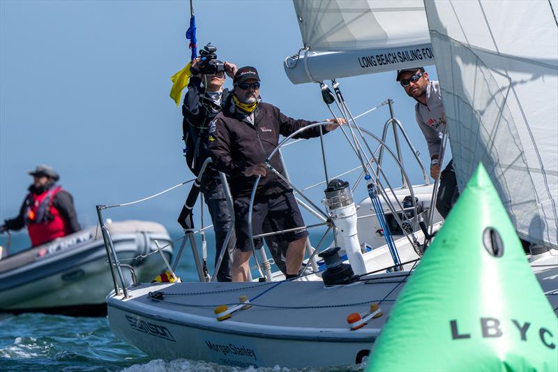 Dave Hood/ DH3 Racing representing the Long Beach Yacht Club photo copyright Ian Roman / WMRT taken at Long Beach Yacht Club and featuring the Match Racing class