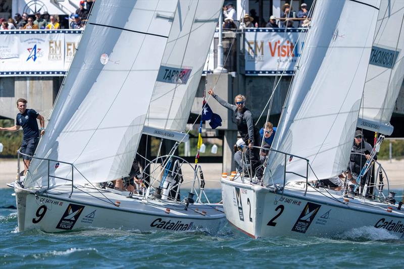 Spectators can watch the racing with free access from the Belmont Veterans Pier, Long Beach photo copyright Ian Roman / WMRT taken at Long Beach Yacht Club and featuring the Match Racing class