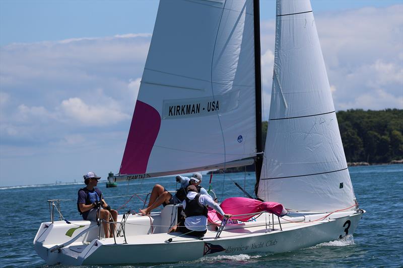 2025 Detroit Cup photo copyright Trish Kirkman taken at Bayview Yacht Club, Michigan and featuring the Match Racing class