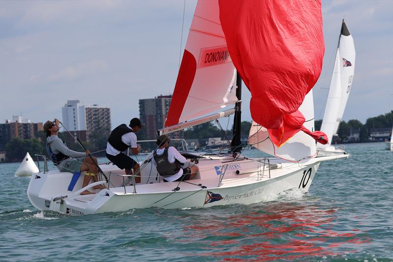 2025 Detroit Cup photo copyright Trish Kirkman taken at Bayview Yacht Club, Michigan and featuring the Match Racing class