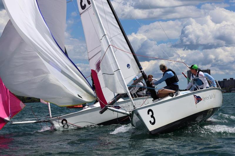 International Match Race for the Detroit Cup 2025 photo copyright Trish Kirkman taken at Bayview Yacht Club, Michigan and featuring the Match Racing class