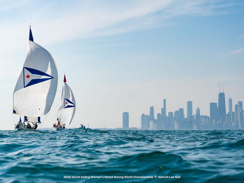 2025 Women's Match Racing World Championships photo copyright Hannah Lee Noll taken at Chicago Yacht Club and featuring the Match Racing class