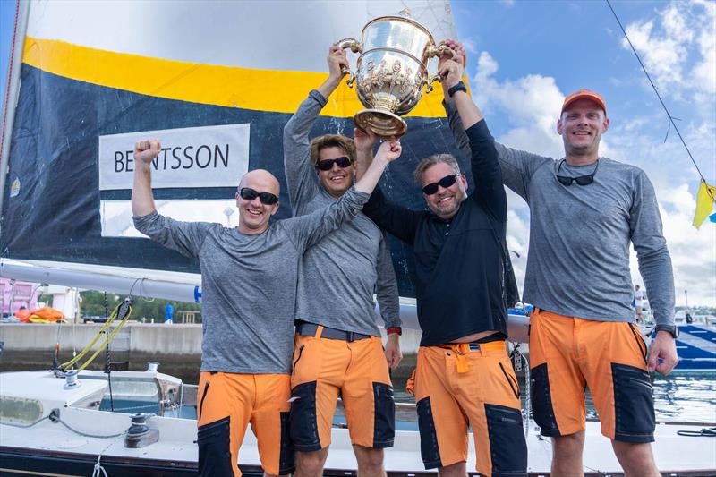 2025 Bermuda Gold Cup Champions Berntsson Sailing Team (l-r) Oscar Angervall, Herman Andersson, Johnie Berntsson and Björn Lundgren photo copyright Ian Roman / WMRT taken at Royal Bermuda Yacht Club and featuring the Match Racing class