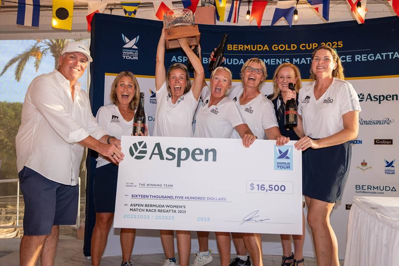 2025 Bermuda Gold Cup - 2025 Aspen Bermuda Women's Match Race Champions – Wings Sailing (Anna White, Anna Ostling, Annika Carlunger, Elisabeth Nilsson, Linnea Wennergern) - photo © Ian Roman / WMRT