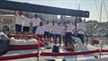Guido Paolo Gamucci prepares to celebrate with his Cippa Lippa X crew © International Maxi Association