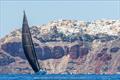 Aiolos negotiates Santorini's magnificent, if light wind, caldera © Nikos Alevromytis / Alen Photography