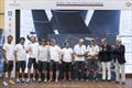 IMA Maxi European Championship 2026 Inshore Racing Prize Giving - Guido Paolo Gamucci (fourth from right) claims his prize for becoming IMA Maxi European Champion in Maxi 3 &copy; IMA / Studio Borlenghi