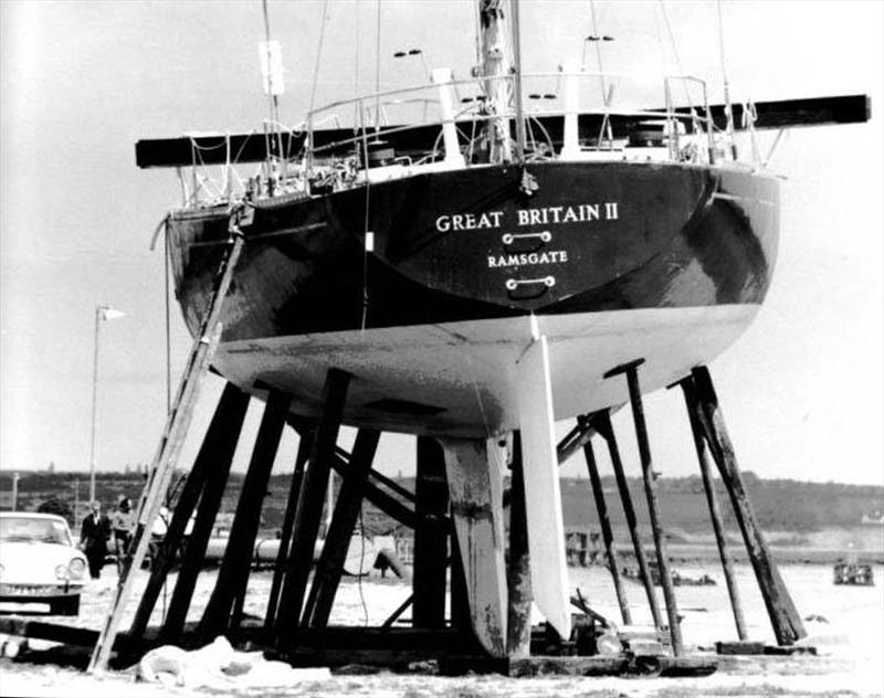 Great Britain II - arguably the most travelled yacht in the World, was constructed using composite construction by Derek Kelsall photo copyright Kelsall taken at Thames Sailing Club and featuring the Maxi class