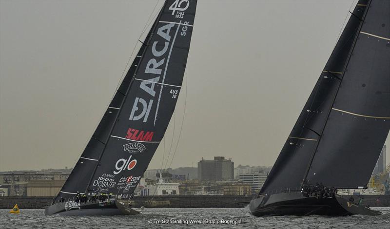 ARCA SGR claims line honours in the Regata dei Tre Golfi, but just only six seconds from V - photo © Tre Golfi Sailing Week / Studio Borlenghi