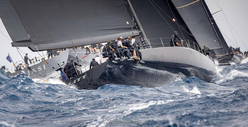 Close racing in the Maxi A fleet. - 2024 Loro Piana Giraglia - photo © Loro Piana / Studio Borlenghi