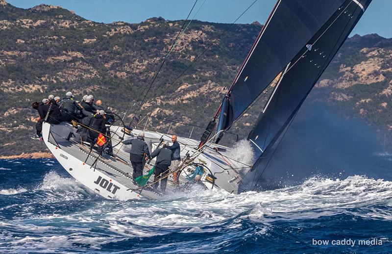 Jolt power reaching photo copyright Bow Caddy Media taken at Yacht Club Costa Smeralda and featuring the Maxi class