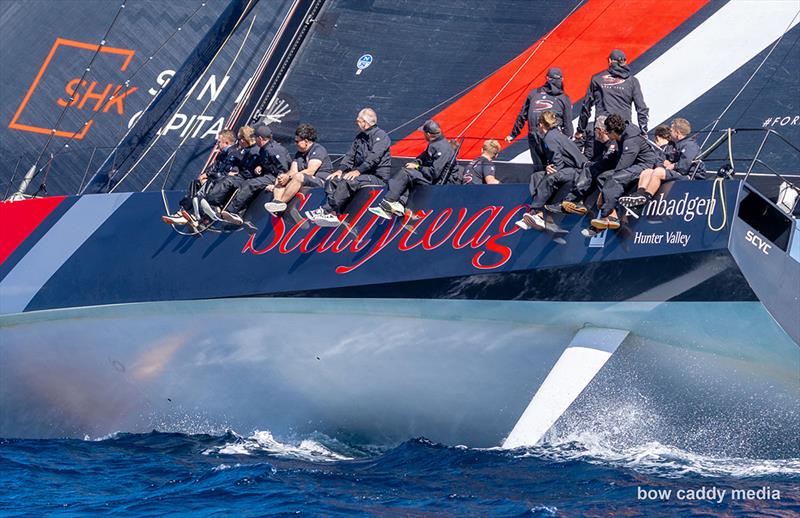 SHK Scallwag on her way to a Line Honours win photo copyright Bow Caddy Media taken at Yacht Club Costa Smeralda and featuring the Maxi class